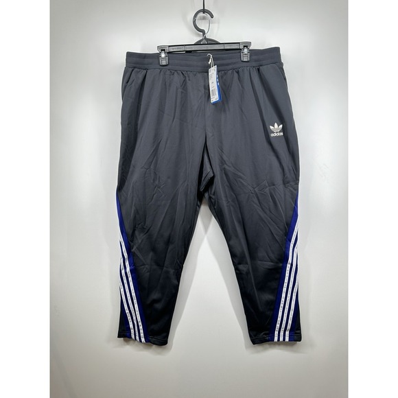 adidas 2016 BR-8 Gray White Blue Track Pants 3M Reflect Sz 2XL DM4464 XXL NWT